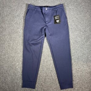 NEW UNDER 510 Mason Omni Stretch Knit Jogger Pants Navy Mens Size 32x26 NWT